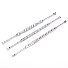 3 - delige Spiraal Zilveren Oorwas Verwijdering Oorlepper Reinigingsset Curette Tool