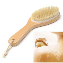 Spazzola da bathroom per esfoliazione della pelle secca con setole naturali per massaggio completo del corpo strumento detox per combattere la cell