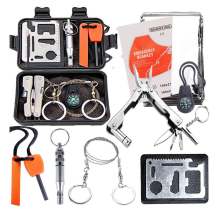 Kit di attrezzature di emergenza per la sopravvivenza kit di strumenti SOS per sport all'aperto caccia e tattica.