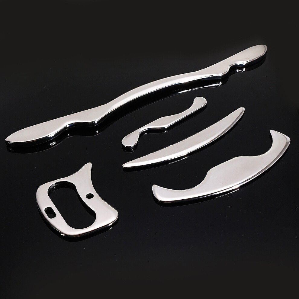 5Pcs Stainless Steel Guasha Manual Massager Gua Sha Scraping SPA Board Tool Health Care