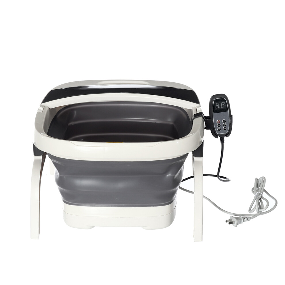 Foldable Foot Spa Relax Bath Massager Machine Electric Heating Tub Wired Remote Control