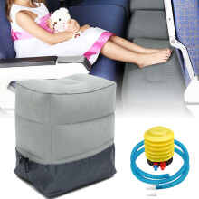 Cuscino per poggiapiedi da viaggio poggiapiedi portable cuscino per bambini letto gonfiabile