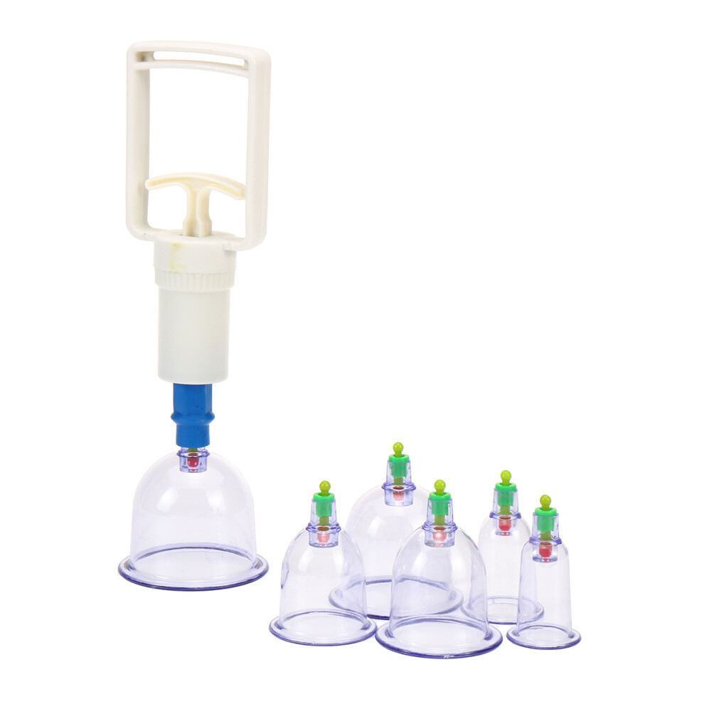 6 Cup Massage Cupping Set Vacuum Cupping Massager Therapy Device Body Relax Beauty Tool