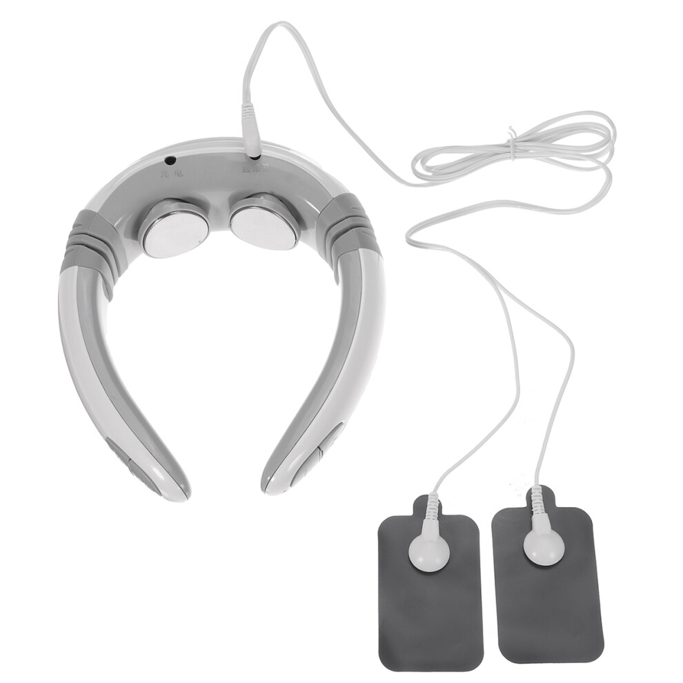6 Modes Electric Cervical Tens Pulse Neck Massager Vertebra Shoulder Pain Relax Relieve Device