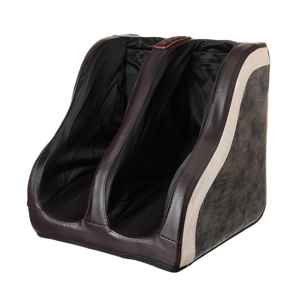 Red/Brown Electric Shiatsu Kneading Foot Massager Calf Leg Heat Compress Rolling Massager