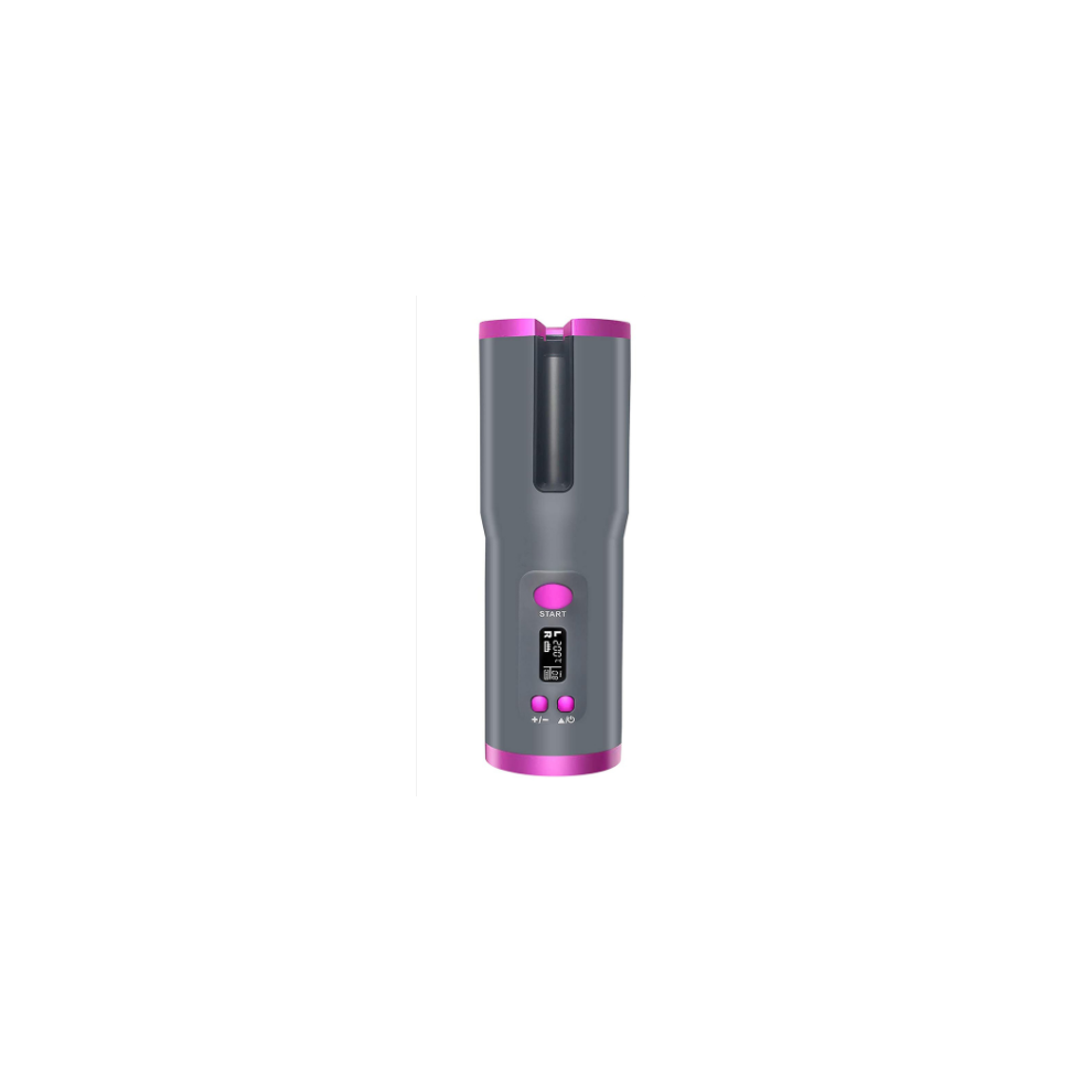 Cordless Automatic Hair Curler Iron Wireless Curling Iron USB Rechargeable Air Curler for Curls Waves LCD Display Ceramic Curly