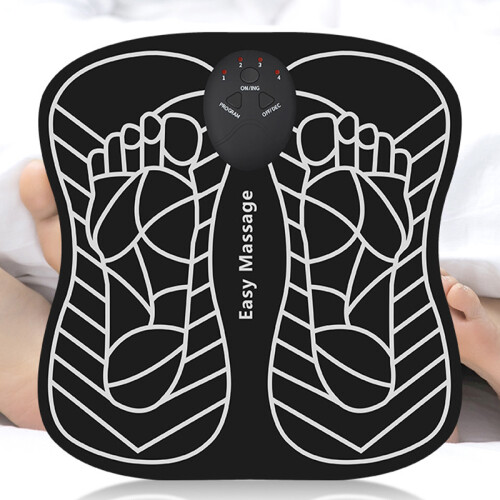 6 Modes 9 Level EMS Physiotherapy Foot Massage Mat Remote Control Relief Fit Stimulator 1