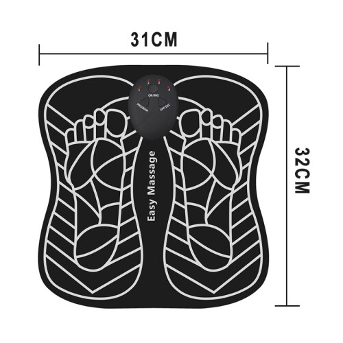 6 Modes 9 Level EMS Physiotherapy Foot Massage Mat Remote Control Relief Fit Stimulator 2