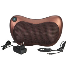 4D Elektrischer Massager Lendenkissen Nacken Rücken Massage Wärme Knetkissen für Zuhause Büro Auto