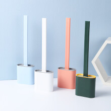 Spazzola per WC in silicone con supporto per spazzola da bathroom strumento per la pulizia del bathroom