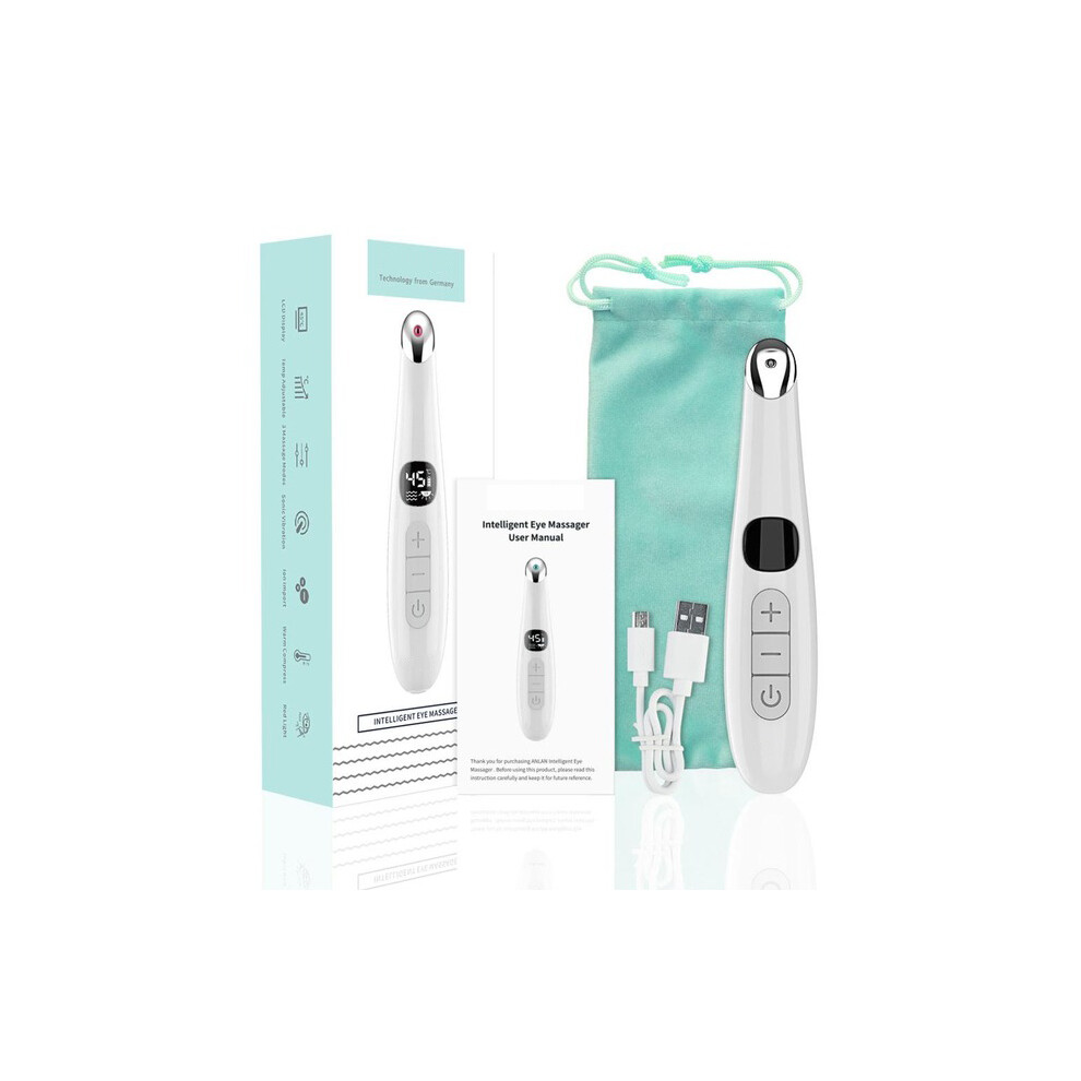 Hot Compress Eye Beauty Device Anti Wrinkle Eliminate Eye Bags Eye Massage Anti Aging Eye Care LED Display Screen USB Rechargeable