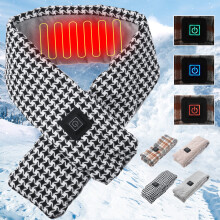 Scaldacollo electric USB per Uomini e Donne Scaldacollo Invernale per Esterni con Controllo della Temperatura a Tre Velocità