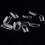 100 stuks 3D manicure transparante nageltips 2