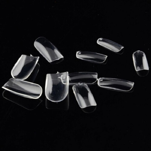 100 stuks 3D manicure transparante nageltips 1