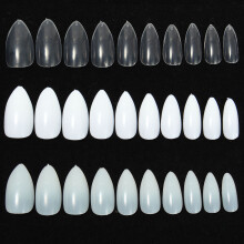 600 stuks Amandel Ovale Vorm Stiletto Puntige Volledige Nepnagels Kunst Tips Klauw Acryl Gel Nagellak