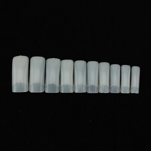 500 Nude Kunstmatige Valse Acrylnagel Kunst Half Tip 1
