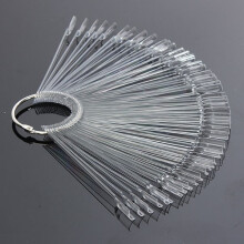 50PCS Transparante Afneembare Nagel Display Tool Vouwbare Ventilator Bord