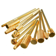 1Pezzo Testa di Molatura in Carburo electric in aluminum Pro Gold per Trapano per Unghie Manicure