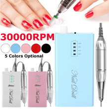 30000RPM Oplaadbare Elektrische Nagelboormachine Draadloze Manicure Pedicure Machine