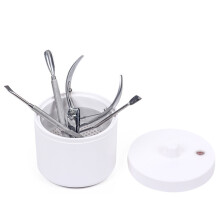Scatola di sterilizzazione per punte di trapano per unghie pulitore per manicure tagliaunghie tronchesino lima per unghie strumento di puliz
