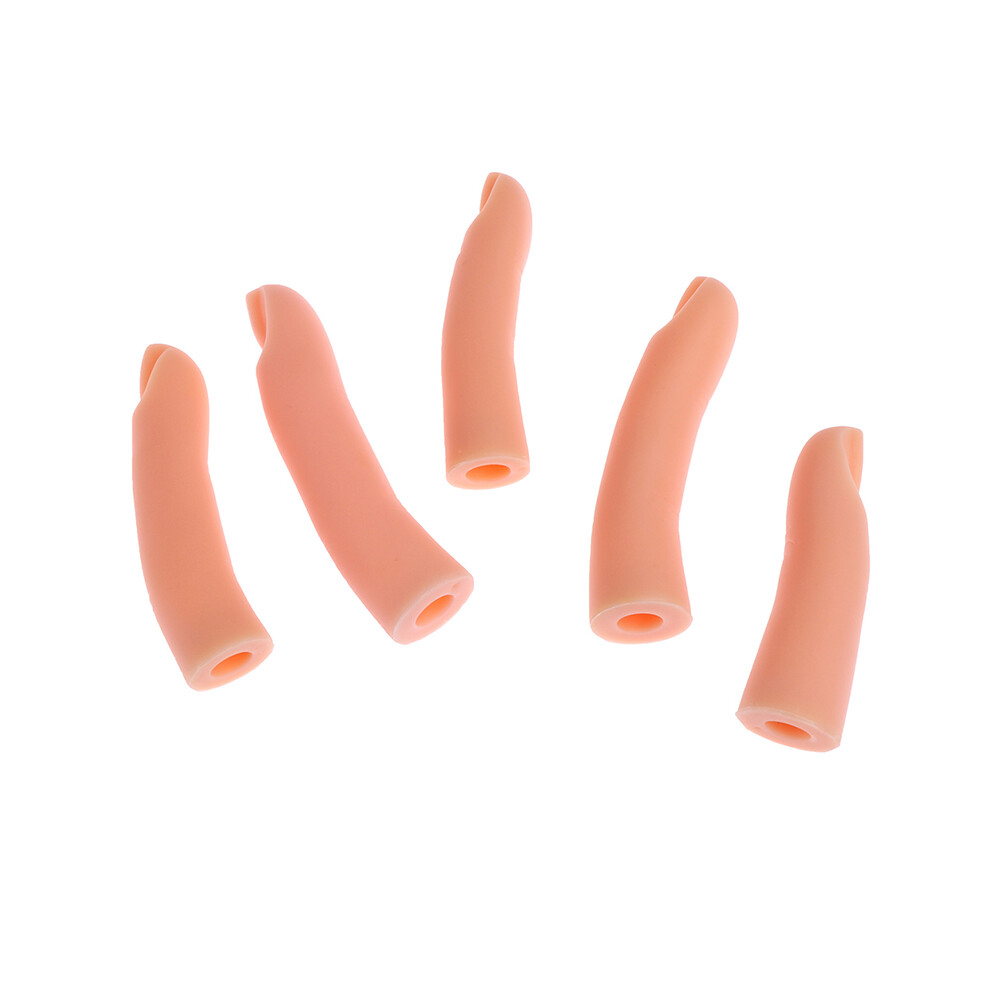 5Pcs Nail Art Trainer Practice Training Finger Model For Acrylic Gel Manicure Salon Tools