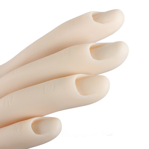Nagelkunst Oefenhand Flexibele Siliconen Prothese Hand 1