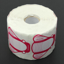 500 Stück Roll Gel Acryl Nagelverlängerungswerkzeug Pink Weiß Flach