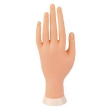 Buigbare Tafelhouder Zachte Manicure Oefenmodel Nagelkunst Trainings Nep Hand Herbruikbaar handig voor het oefenen van nagelkunst zacht