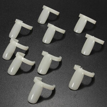 50 Stück DIY Ring Falsche Beige Übungsnagel Kunst Werkzeug Anzeige