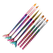 1Pc Penna per Nail Art Sirena DIY Disegno e Pittura a Linea Strumenti per Manicure e Dotting