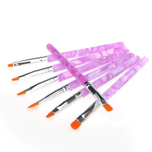 7 UV Gel Acrylnagel Kunst Tips Builder Borstel Pen Ontwerp 1