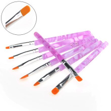 7 UV Gel Acrylnagel Kunst Tips Builder Borstel Pen Ontwerp
