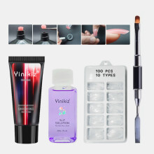 Set di Colla Cristallina Set di Gel Acrilico Colla per Estensione Veloce e Duratura Gel per Unghie Arte Unghie