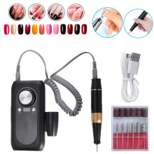 Draagbare USB Elektrische Nagelkunst Tips Polish Manicure Boor Vijl Machine Gereedschappen