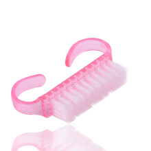 6 stuks plastic nagelstof schoonmaakborstel pedicure ronde kop schoonmaakborstel nagelaccessoires gereedschap