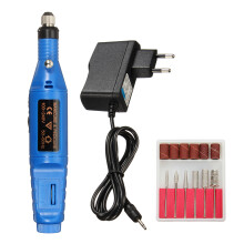 Penna per trapano electric per unghie con punte metalliche lima levigatura incisione taglio macchina per pedicure