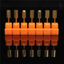 Punte per trapano in steel inossidabile lisce per manicure strumenti per limare e levigare 3/32''