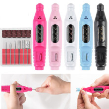 Mini Elektrische Boor Slijper Set Variabele Snelheid Draaipolijst Gereedschap USB Opladen Manicure Gereedschap Set