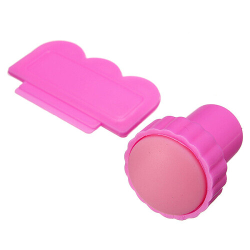 Nail Art Polish Stamper Stamping Scraper Mes Kit 2
