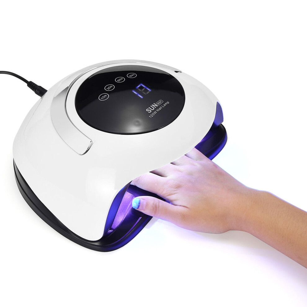 Light Sunbq5t 120W Touch Screen Nail Dryer Led Uv Lamp Gel Polish Curing Timing