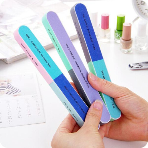 4 Zijden 8 Stappen Glad Nagelkunst Schuurvijlen Bufferblok Manicure Tool 2