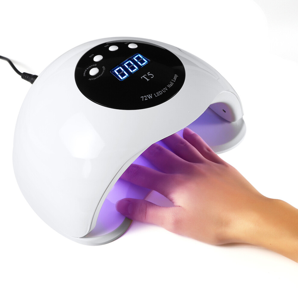 Sun T5 72W Professional 36 LED UV Nail Dryer Machine Toe Nail Gel Polish Lamp Manicure Salon Curing Machine