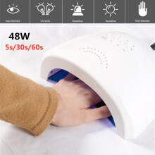 48W 30 LED Asciugatrice per Smalto Gel UV Macchina Asciugatrice per Dita Manicure Curing La