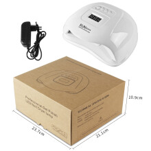 120W Macchina per Terapia con Luce per Unghie Asciugatura Rapida Colla per Unghie Indolore Lampada UV per Cottura