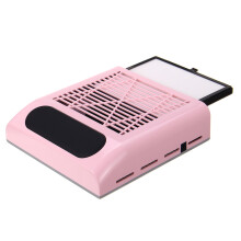 Pulisci unghie con pelle nera e unghie pink / Aspirapolvere per unghie 80W con filtro per raccolta polvere per unghie