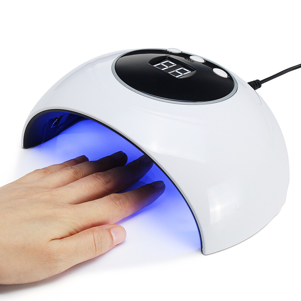 Light Professional Led Uv Lamp 72W Nail Dryer Polish Gel Dual Source Manicure Machine For Curing Nail Gel Art Salon Tool Hot