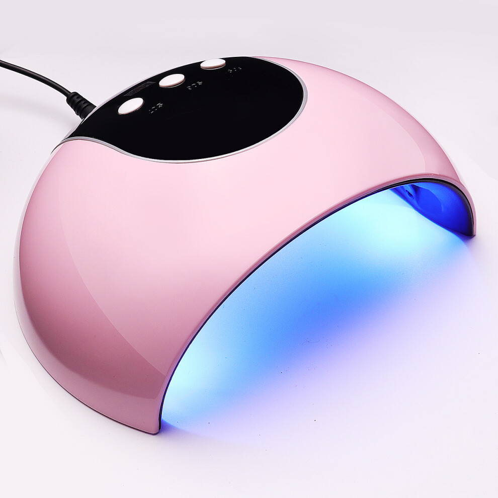 Light/Pink 24W Manicure Uv Nail Lamp Led Nail Gel Polish Curing Lamp Smart Auto Sensor Nail Art Dryer