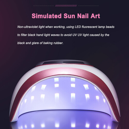 72W Uithardende Nagellak Droger LED UV Lamp Licht Manicure Timer 2