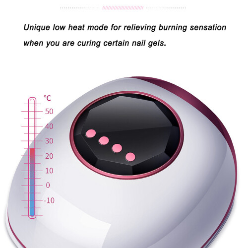 72W Uithardende Nagellak Droger LED UV Lamp Licht Manicure Timer 1