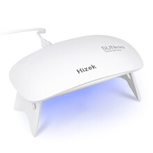 Hizek Mini-Phototherapie-Lampe 6-teiliges Nagelkleber-Set